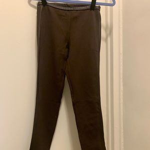 Absolu leather trimmed leggings